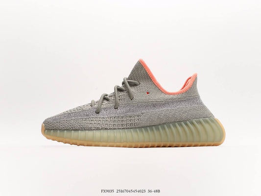 Adidas Adidas Yeezy 350V2 Desert Sage" gray orange