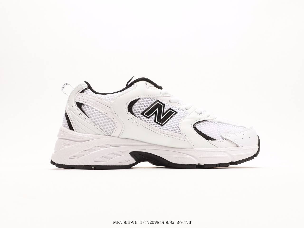 New Balance 530 White Black Silver