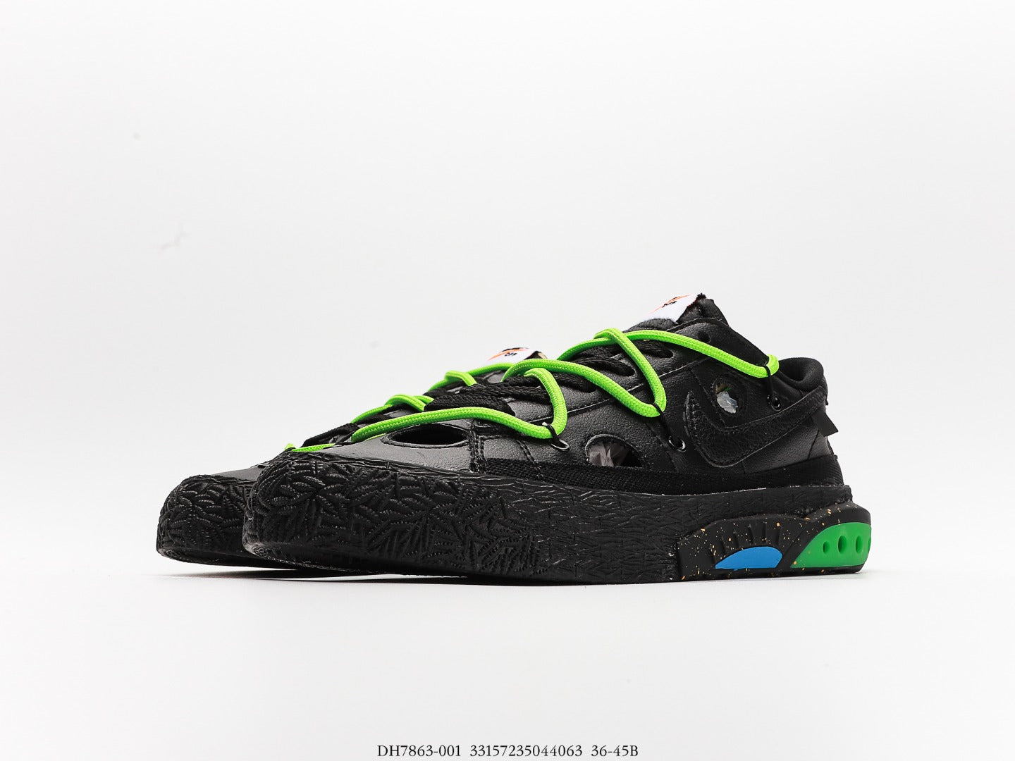 Nike Blazer Low Off-White Black Electro Green