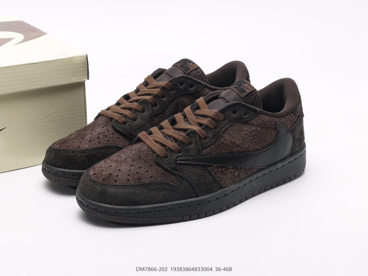 Travis Scott x Nike Jordan 1 Low  "velvet brown "