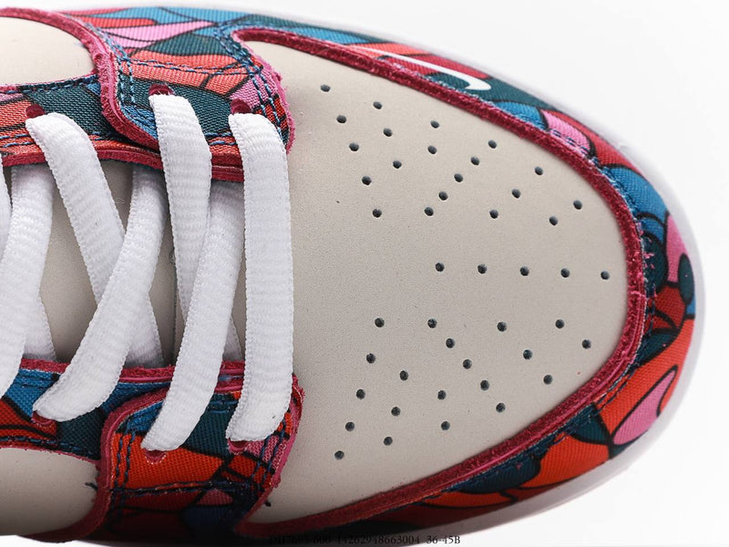 حذاء Nike SB Dunk Low Pro Parra ذو الفن التجريدي (2021)