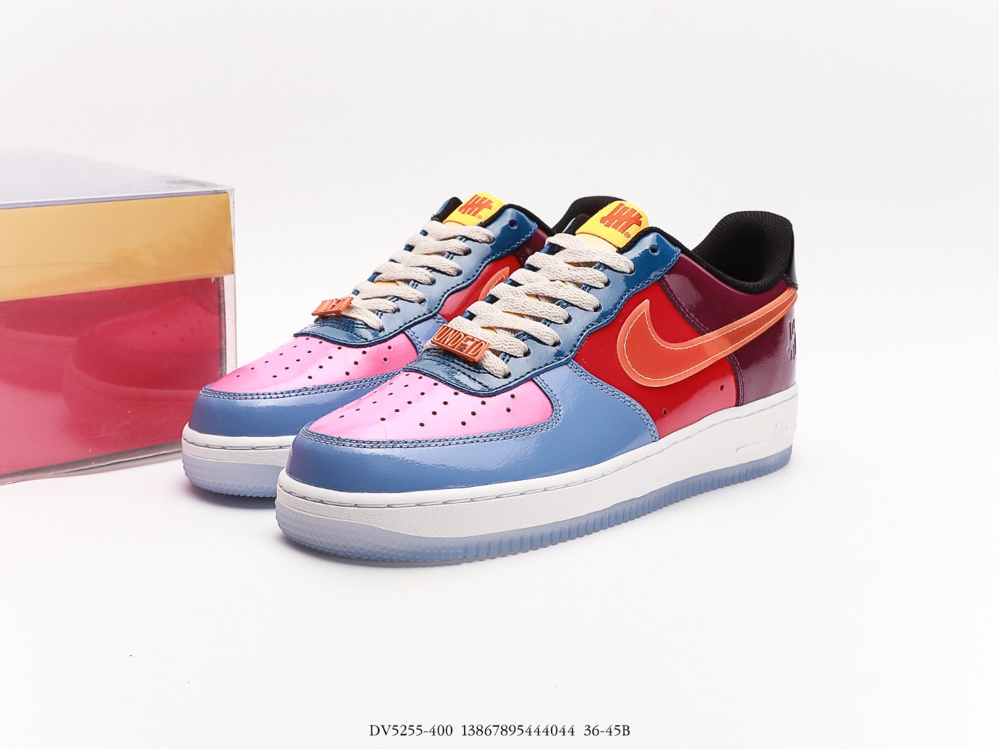 Nike Aor Force 1 Low SP undefeated Multi-Patent Total Orange