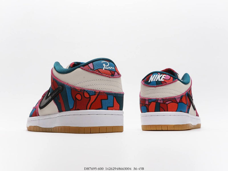 حذاء Nike SB Dunk Low Pro Parra ذو الفن التجريدي (2021)