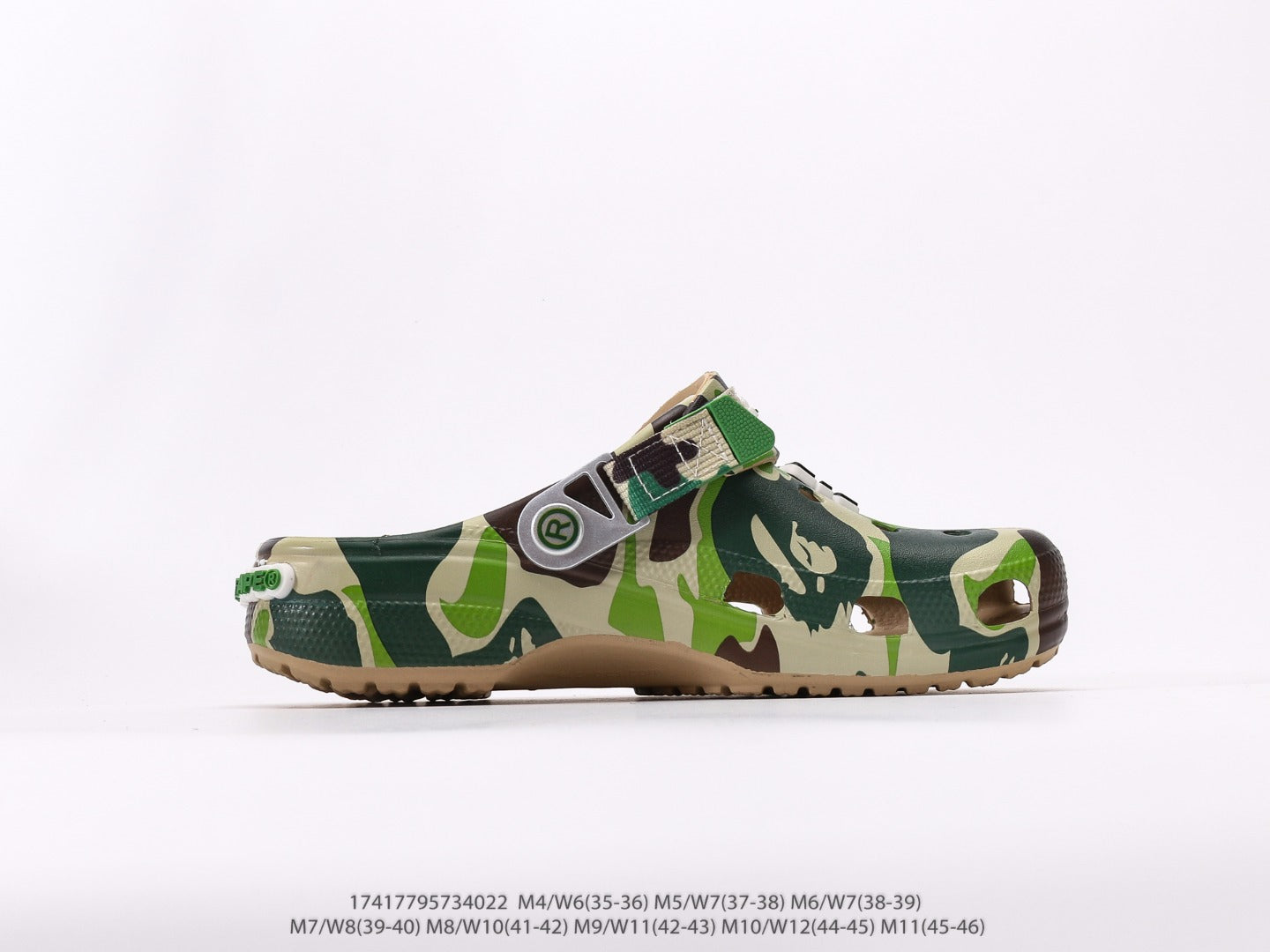 Crocs Classic Clog A Bathing Ape ABC Camo Green