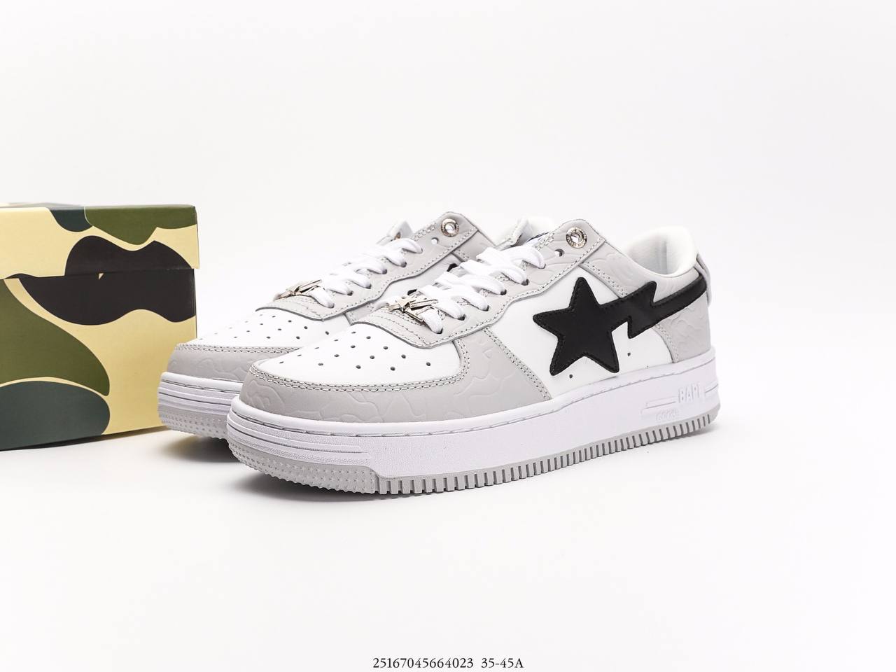 A Bathing Ape Bape Sta Low Grey Black