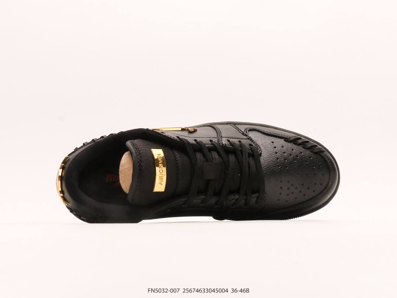 Jordan 1 Low Method of Make Black Metallic Gold