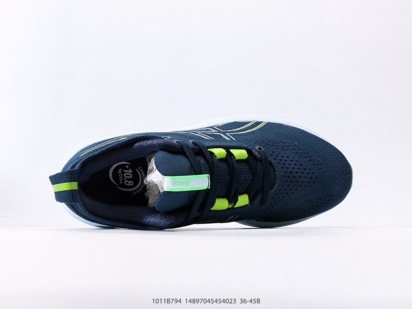 Asics Nimbus 26 blue electric lime