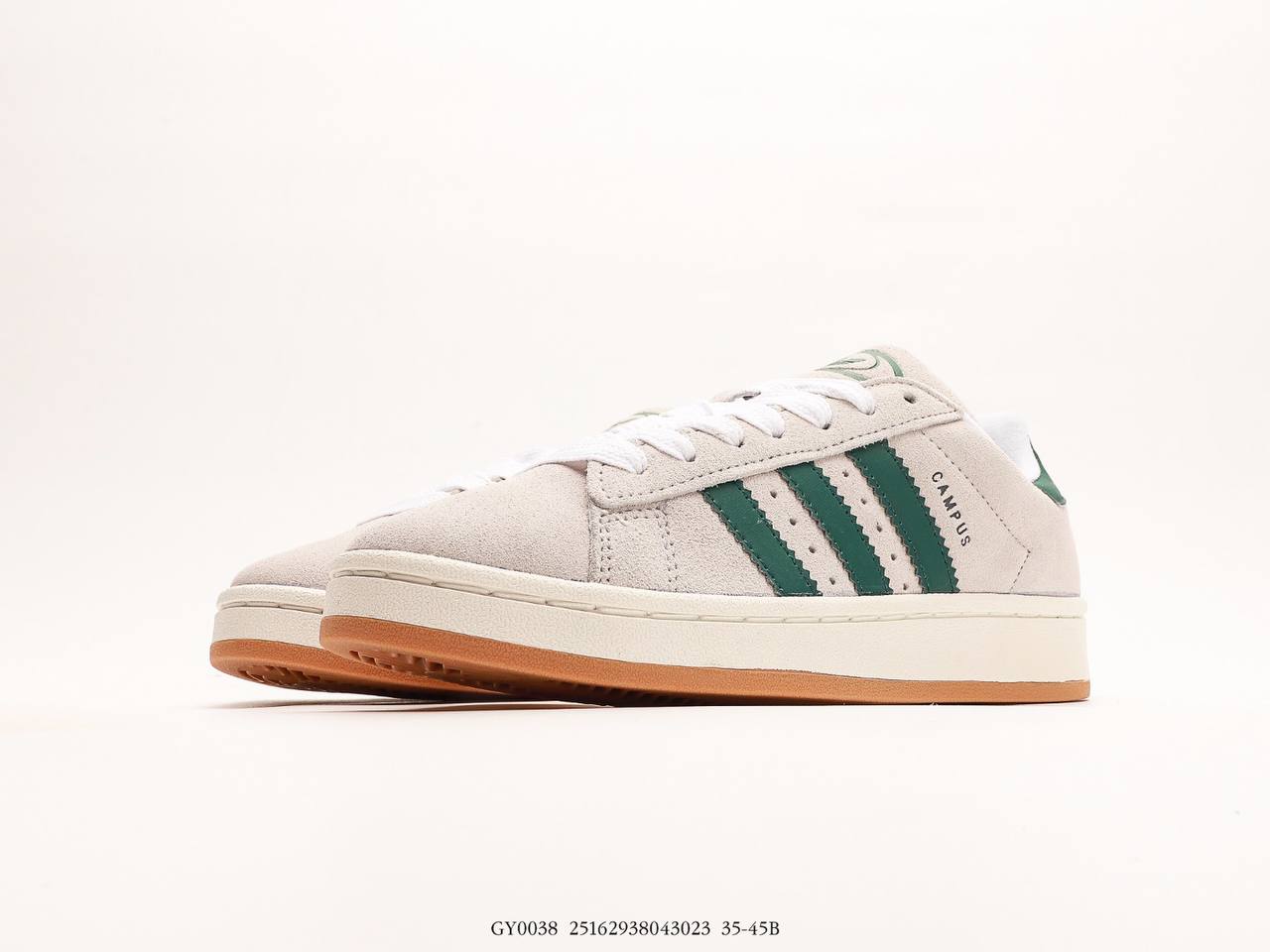 Adidas Campus 00s Crystal White Green