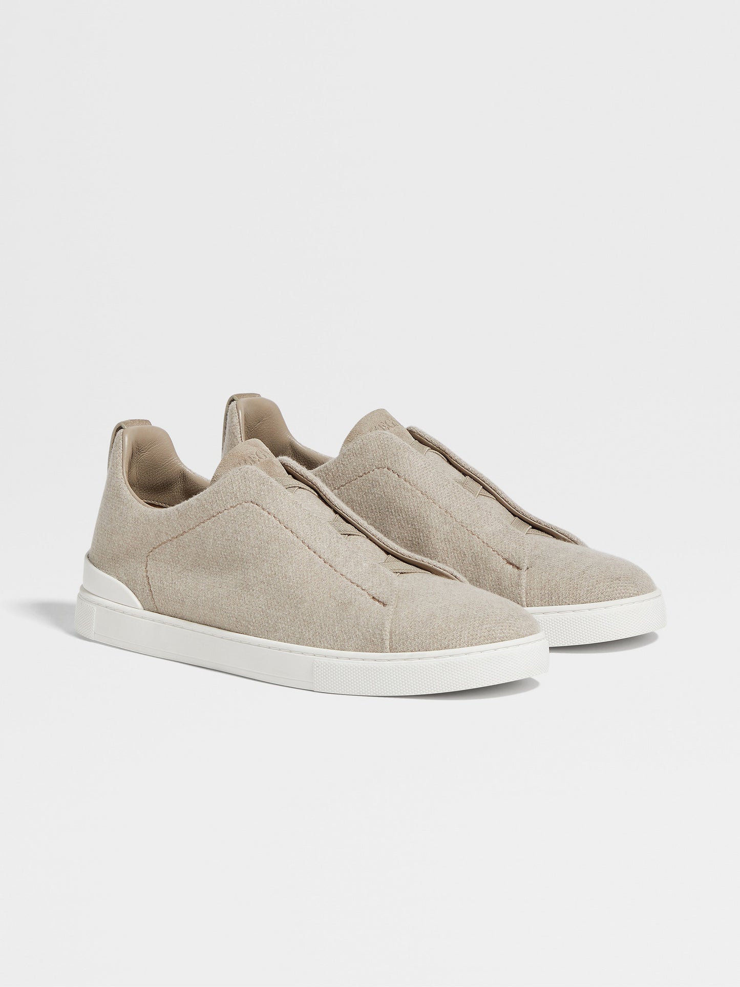 LIGHT TAUPE CASHMERE TRIPLE STITCH™ SNEAKERS