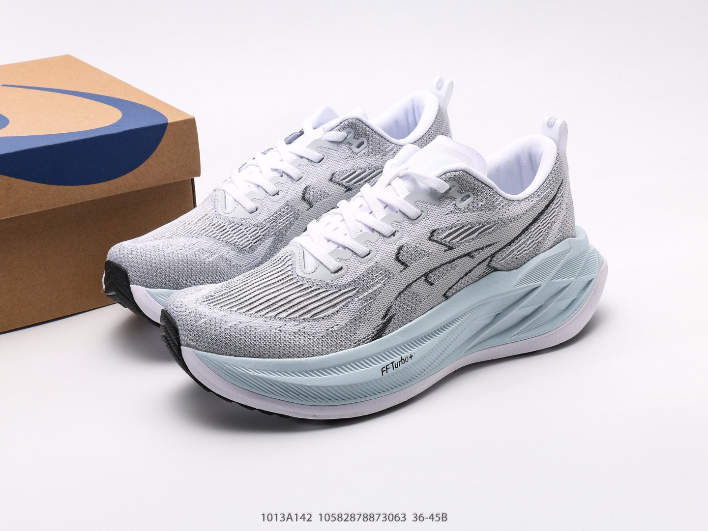 حذاء Asics Superblast 2 أبيض ورمادي بارد