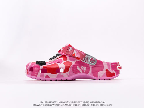 Crocs Classic Clog A Bathing Ape ABC Camo Pink