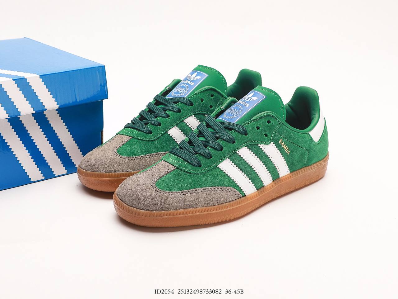 “Adidas Samba Collegiate Green Gum Grey Toe”