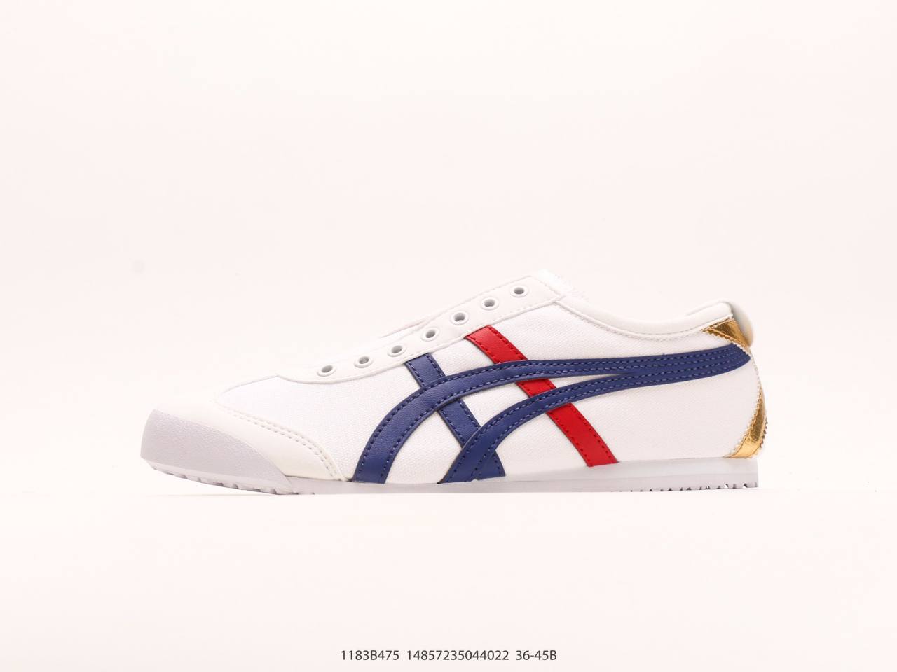 OnitsukaTiger Mexico 66  White Dark Blue Red Gold