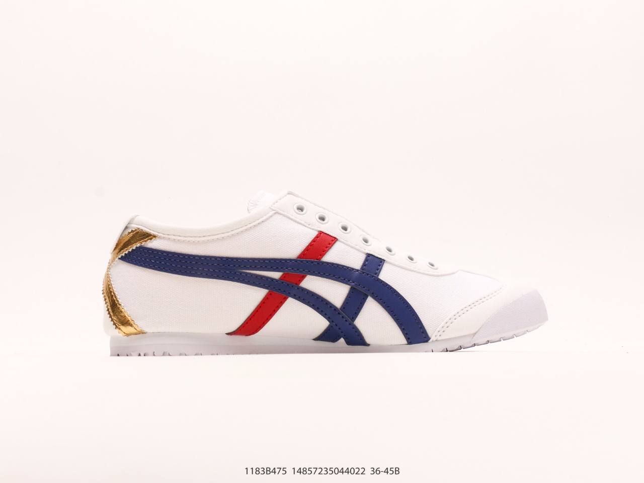 OnitsukaTiger Mexico 66  White Dark Blue Red Gold