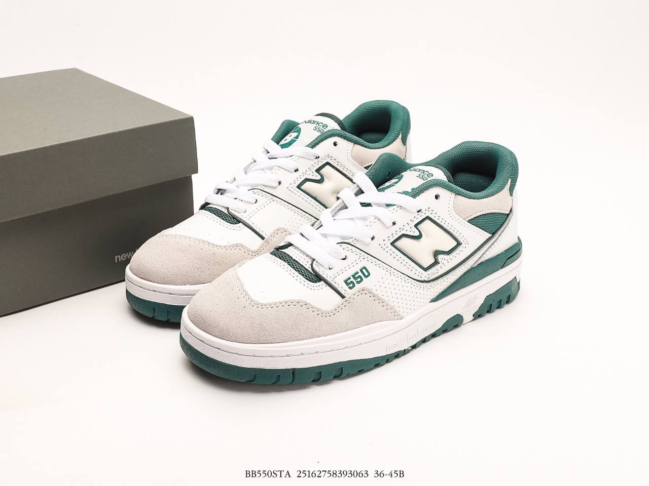 New Balance 550 Amie Leon Dore White Green