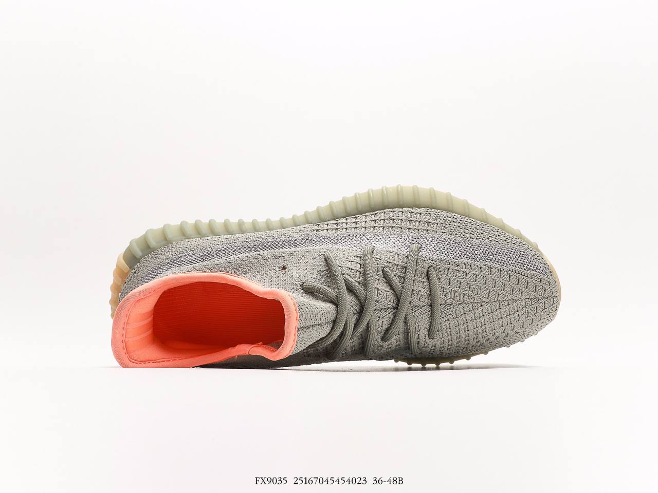 Adidas Adidas Yeezy 350V2 Desert Sage" gray orange