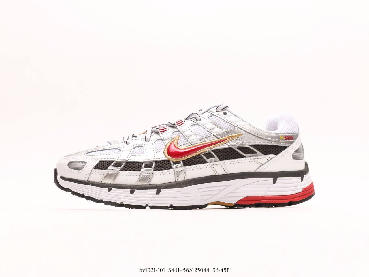 Nike P-6000 White Gold Red