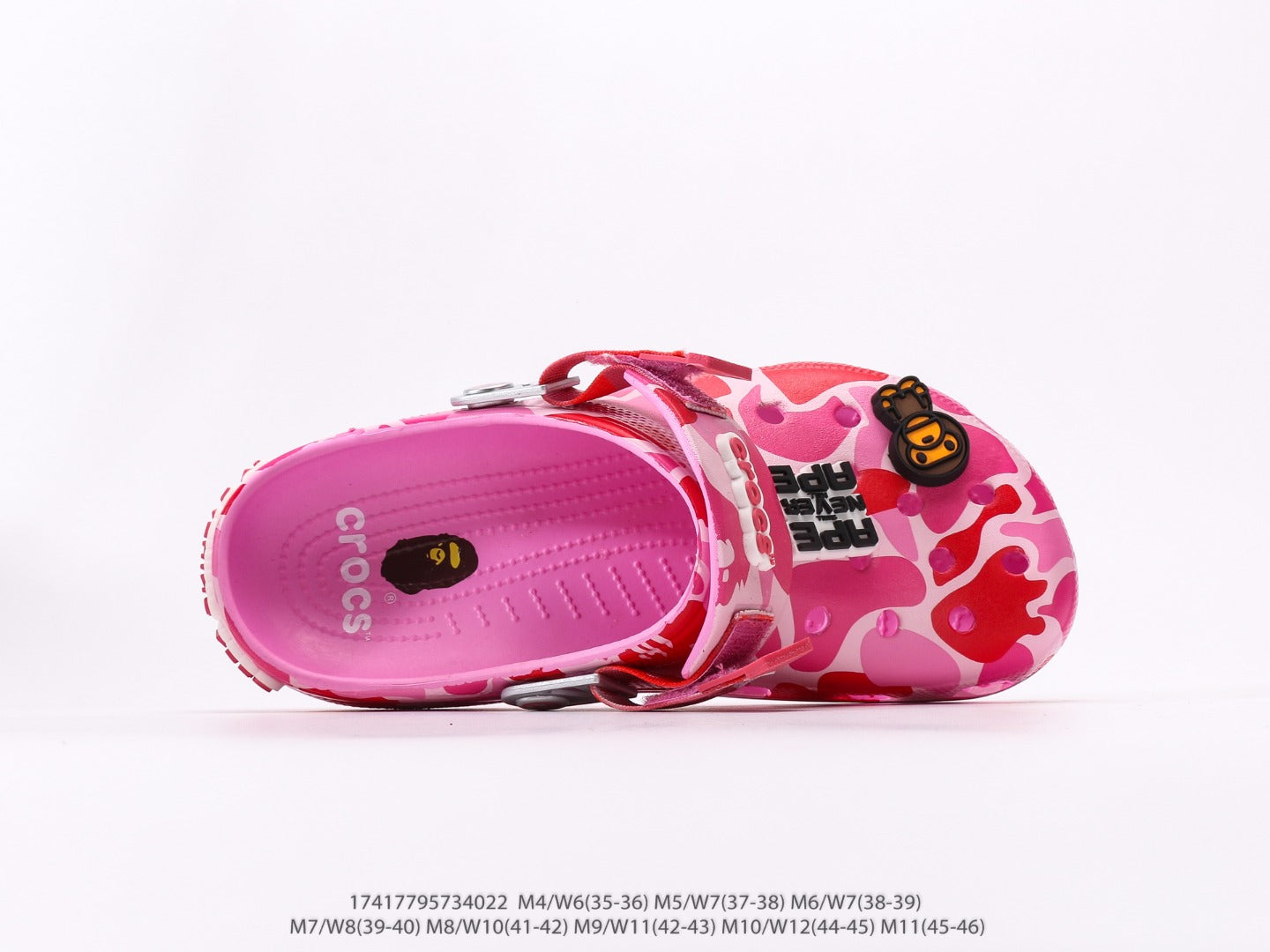 Crocs Classic Clog A Bathing Ape ABC Camo Pink