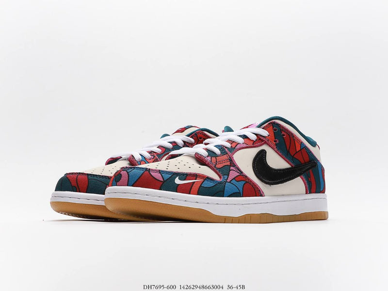 حذاء Nike SB Dunk Low Pro Parra ذو الفن التجريدي (2021)