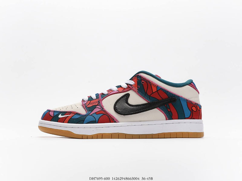 حذاء Nike SB Dunk Low Pro Parra ذو الفن التجريدي (2021)