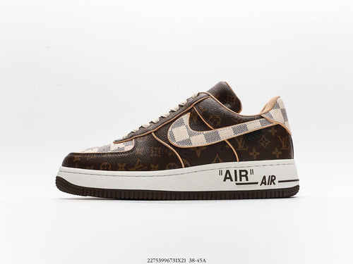 Louis Vuitton Nike Air Force 1 Low Monogram Brwon Damier Azur