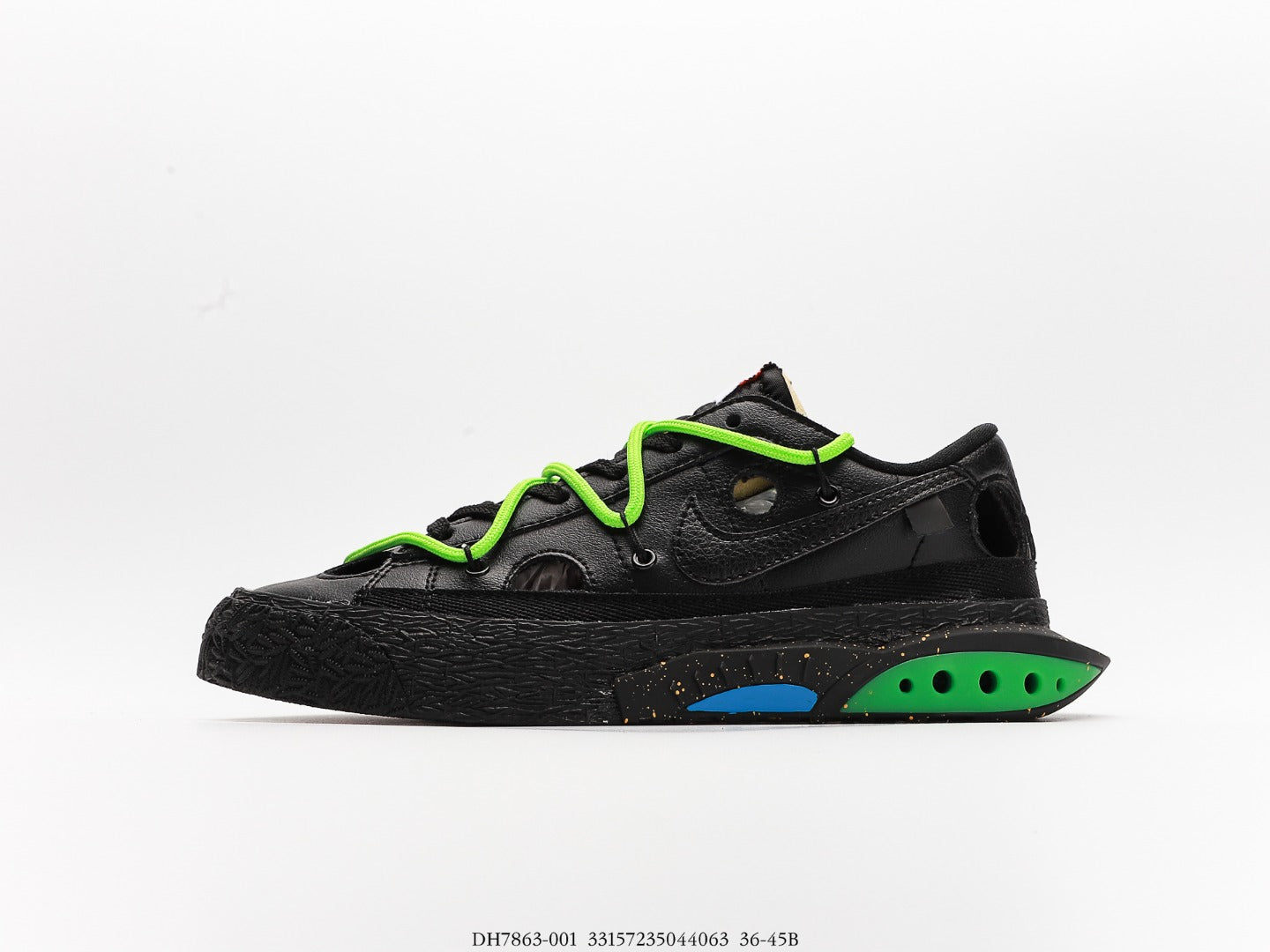 Nike Blazer Low Off-White Black Electro Green