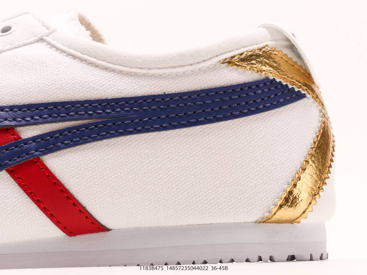 OnitsukaTiger Mexico 66  White Dark Blue Red Gold