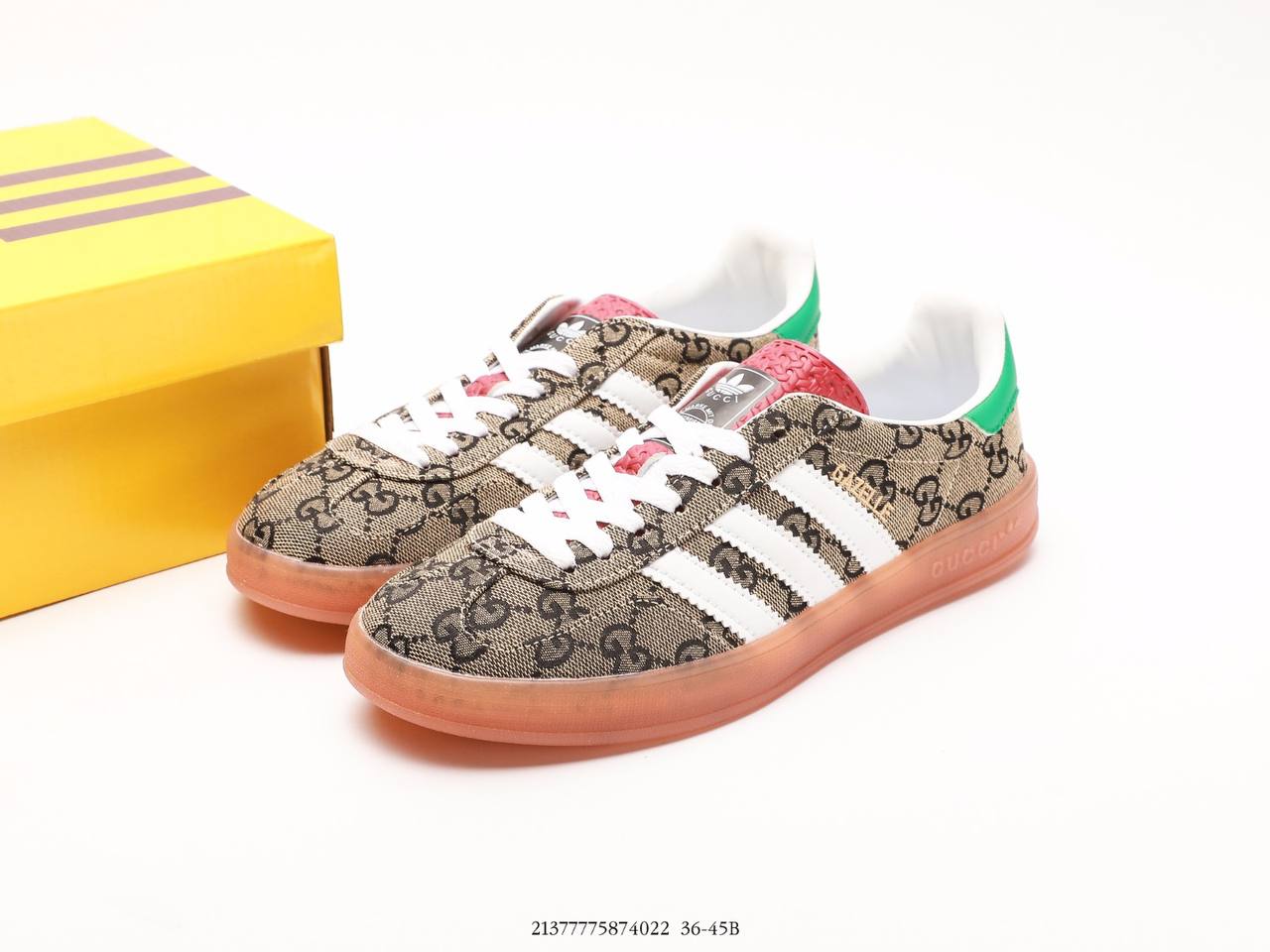 Adidas Gazelle X Gucci GG Monogram