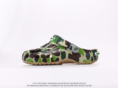 Crocs Classic Clog A Bathing Ape ABC Camo Green