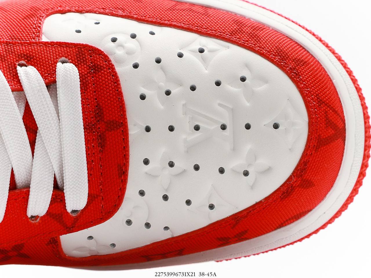 Louis Vuitton Nike Air Force 1 Low By Virgil Abloh White red