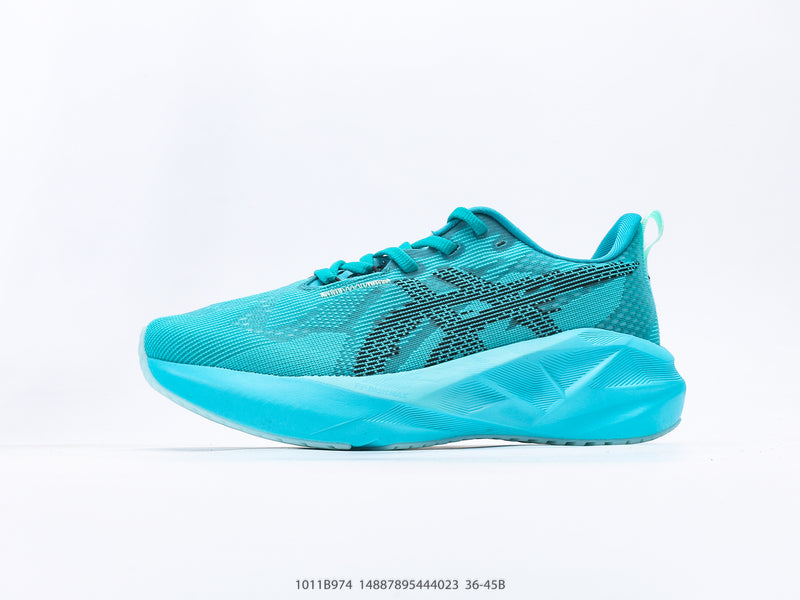 حذاء ASICS NOVABLAST 5 Wave باللون الأزرق المخضر والأسود
