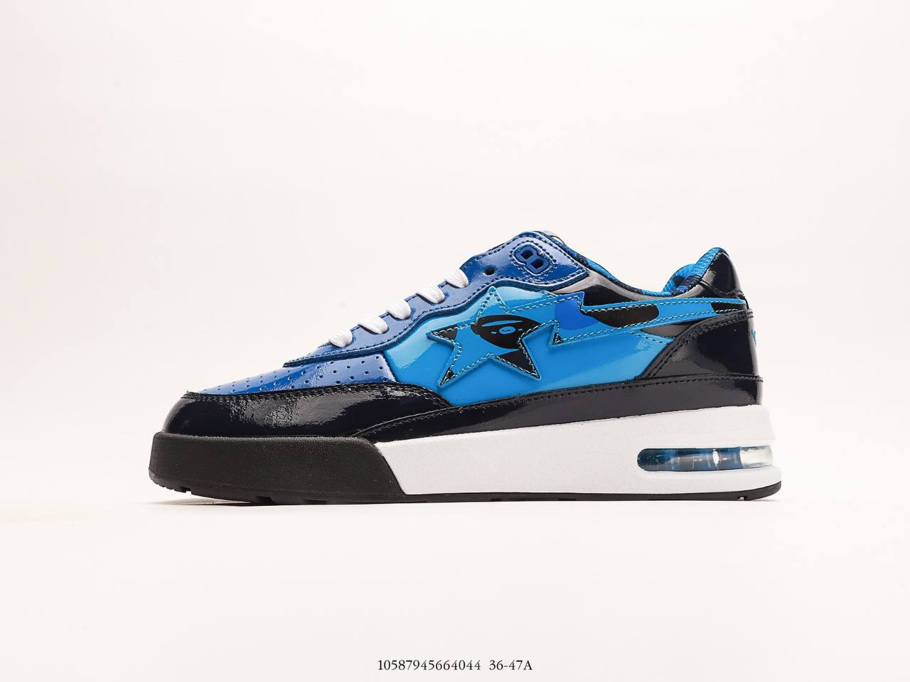 A Bathing Ape Bape Road Sta Patent Leather Blue (2022)