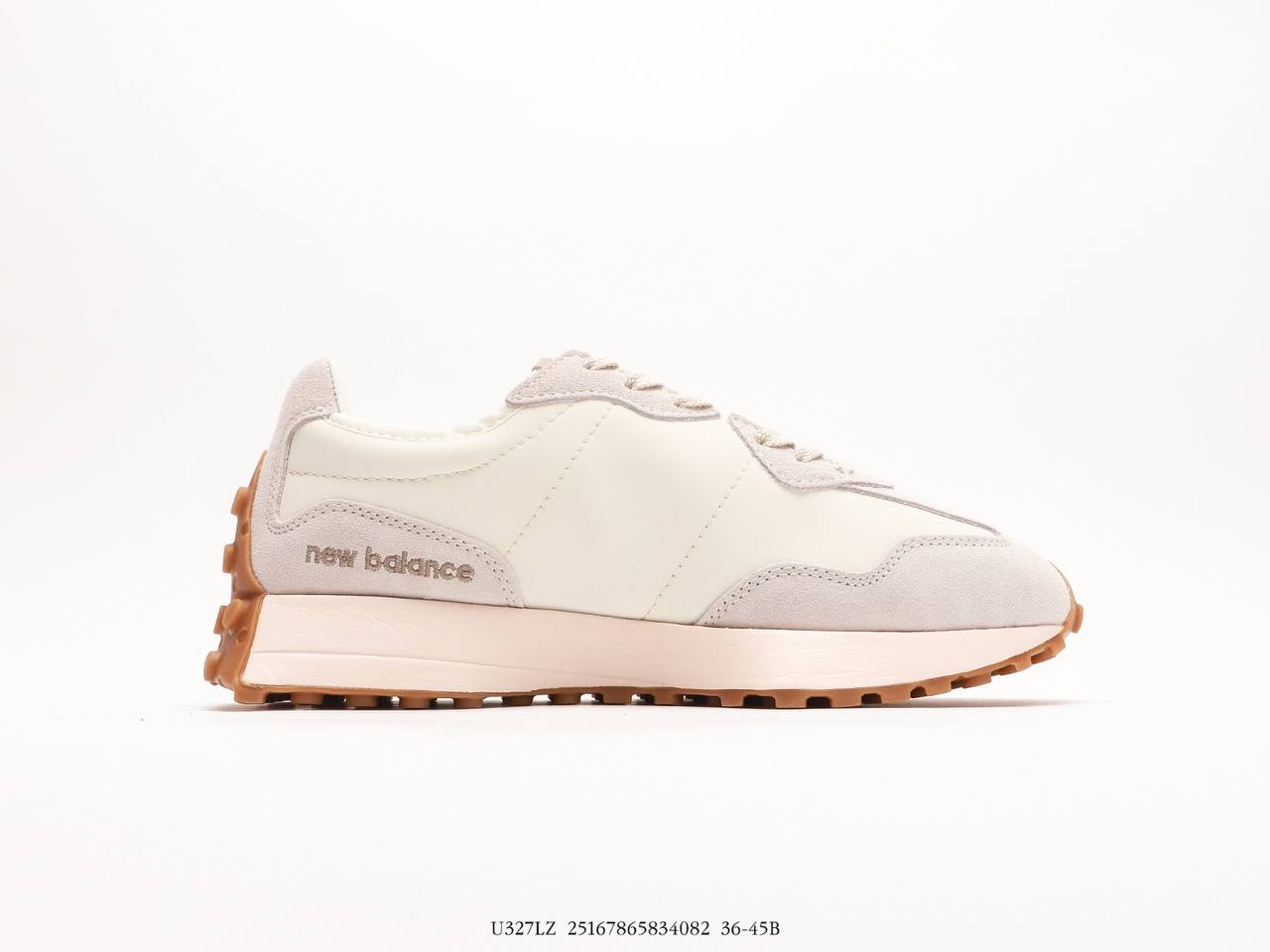 New Balance 327 Beige White Gum Pink