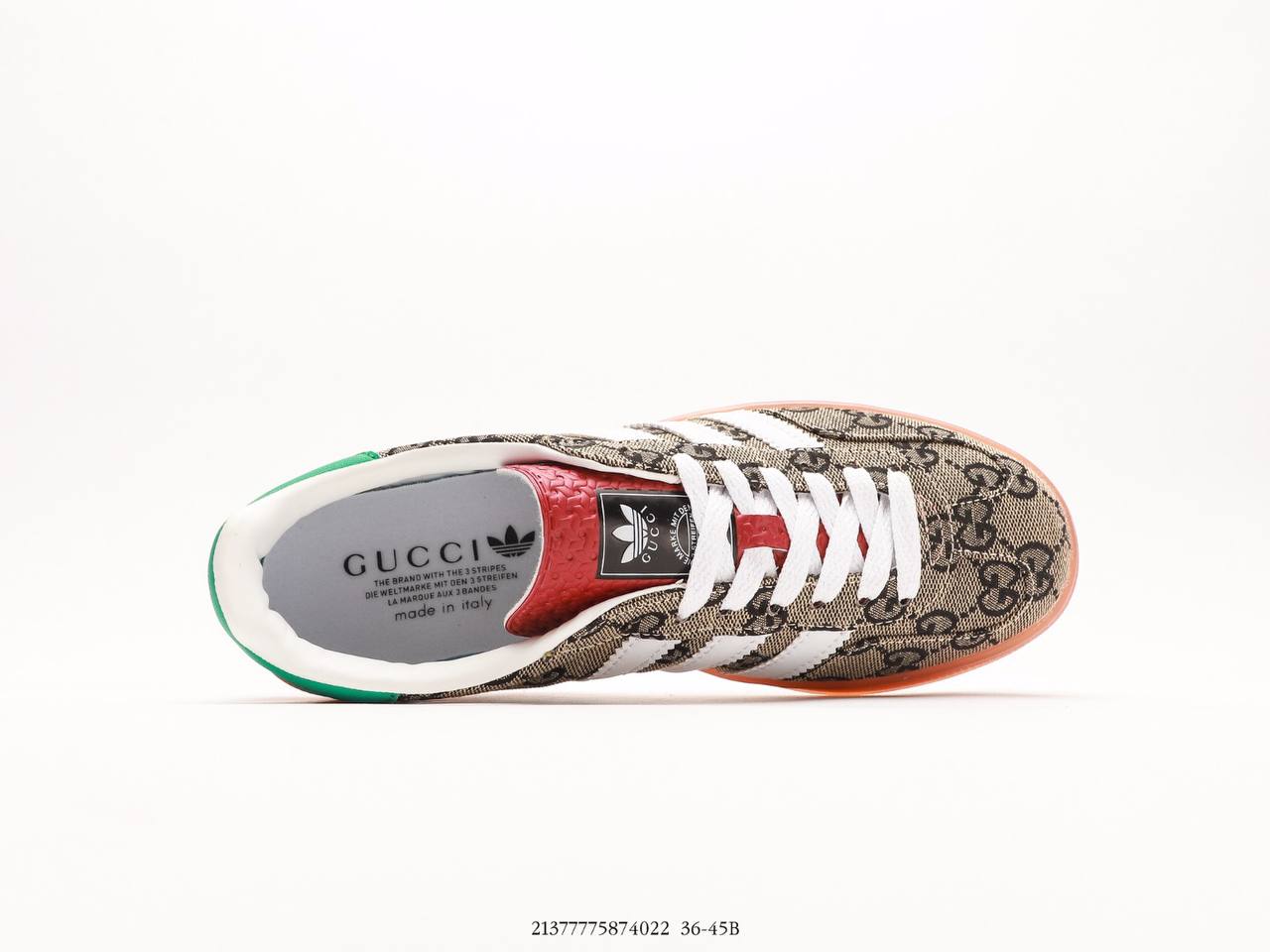 Adidas Gazelle X Gucci GG Monogram