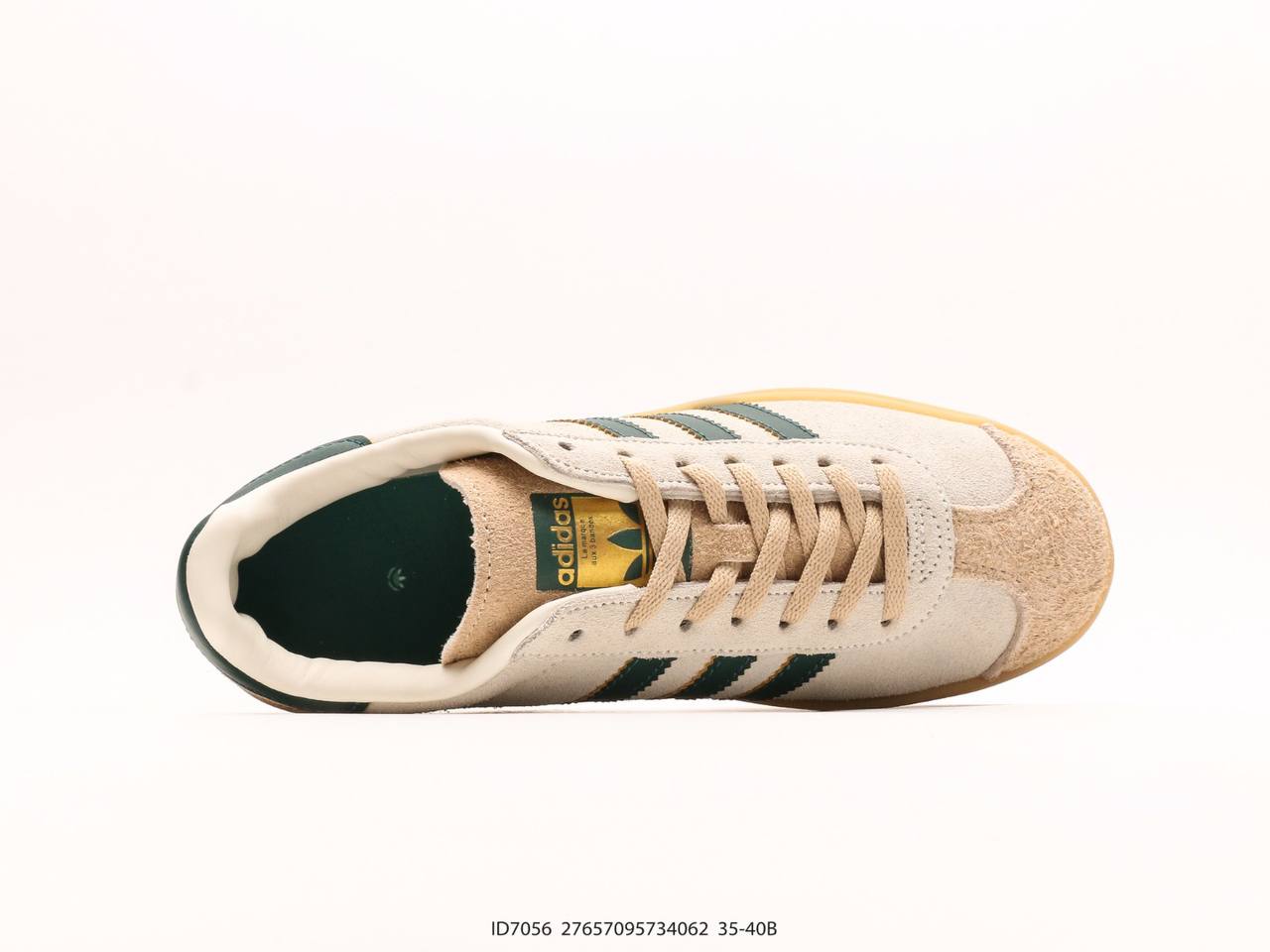 Adidas Gazelle Bold Magic Beige Collegiate Green