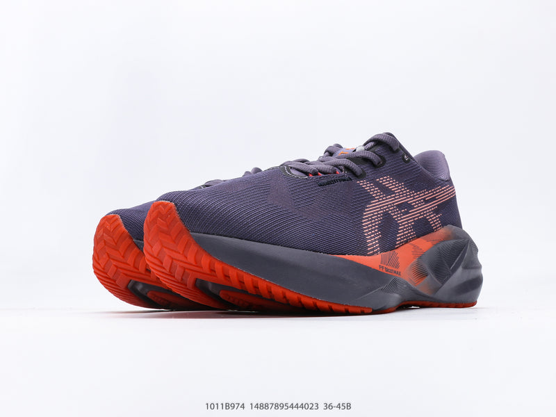 حذاء ASICS NOVABLAST 5 بلون الشعاب المرجانية الرمادية الأرجوانية