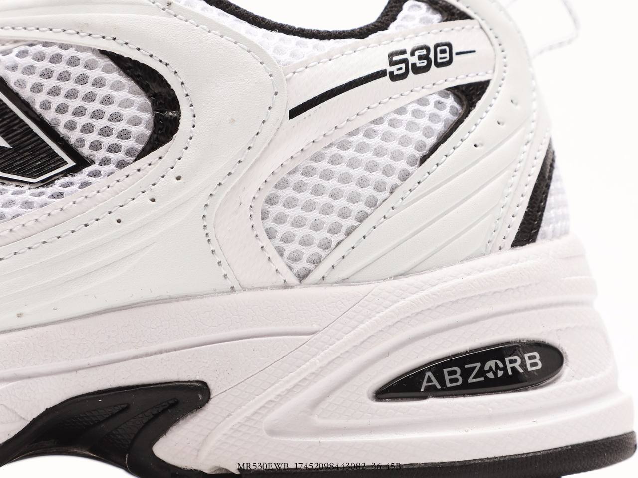 New Balance 530 White Black Silver