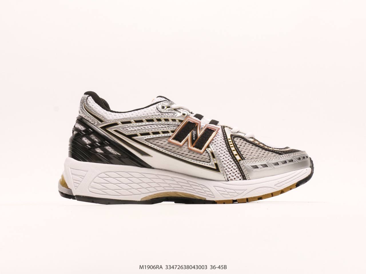 New Balance 1906 White Metallic Gold