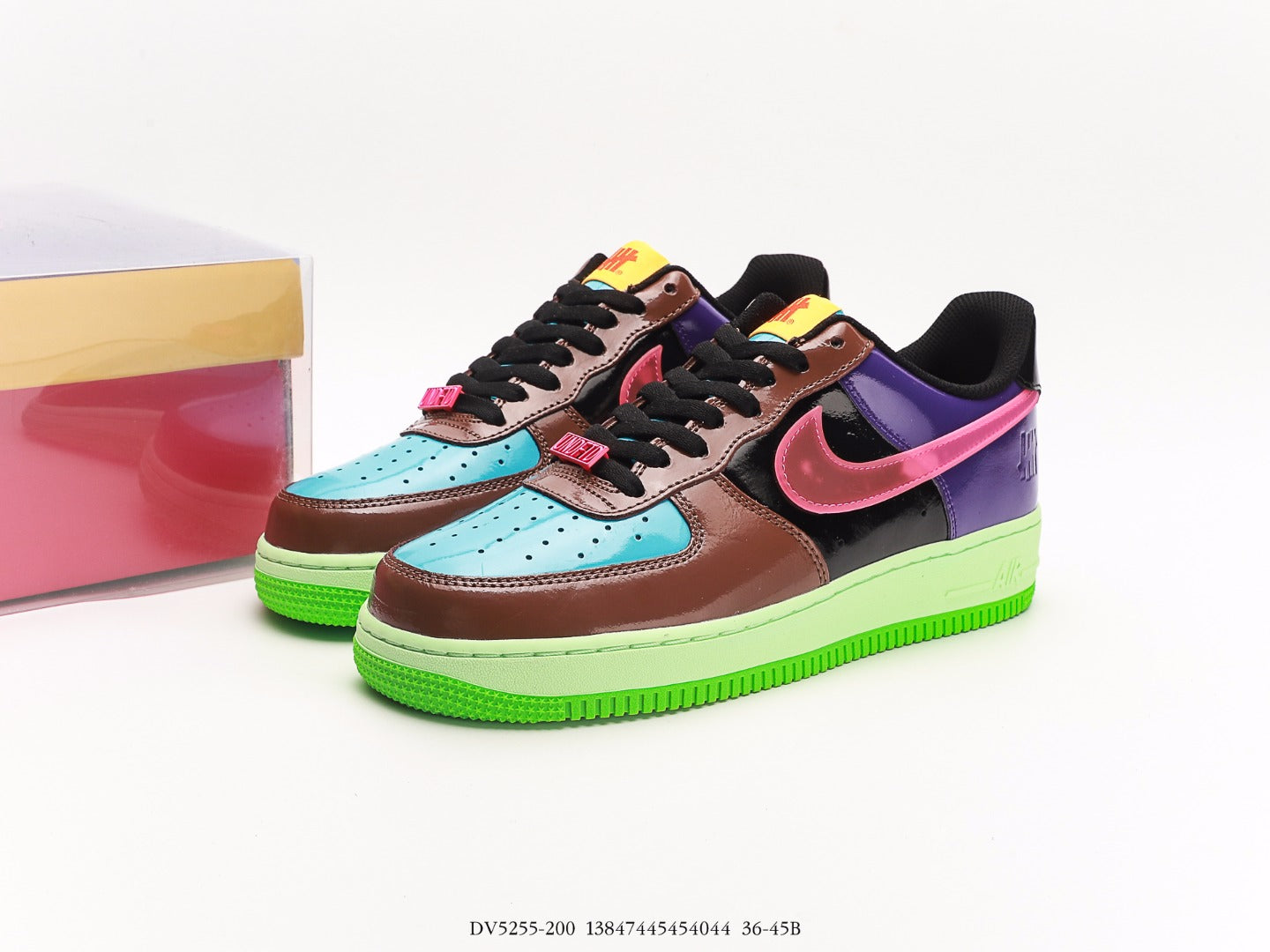 Nike Aor Force 1 Low SP undefeated Multi-Patent Pink Prime