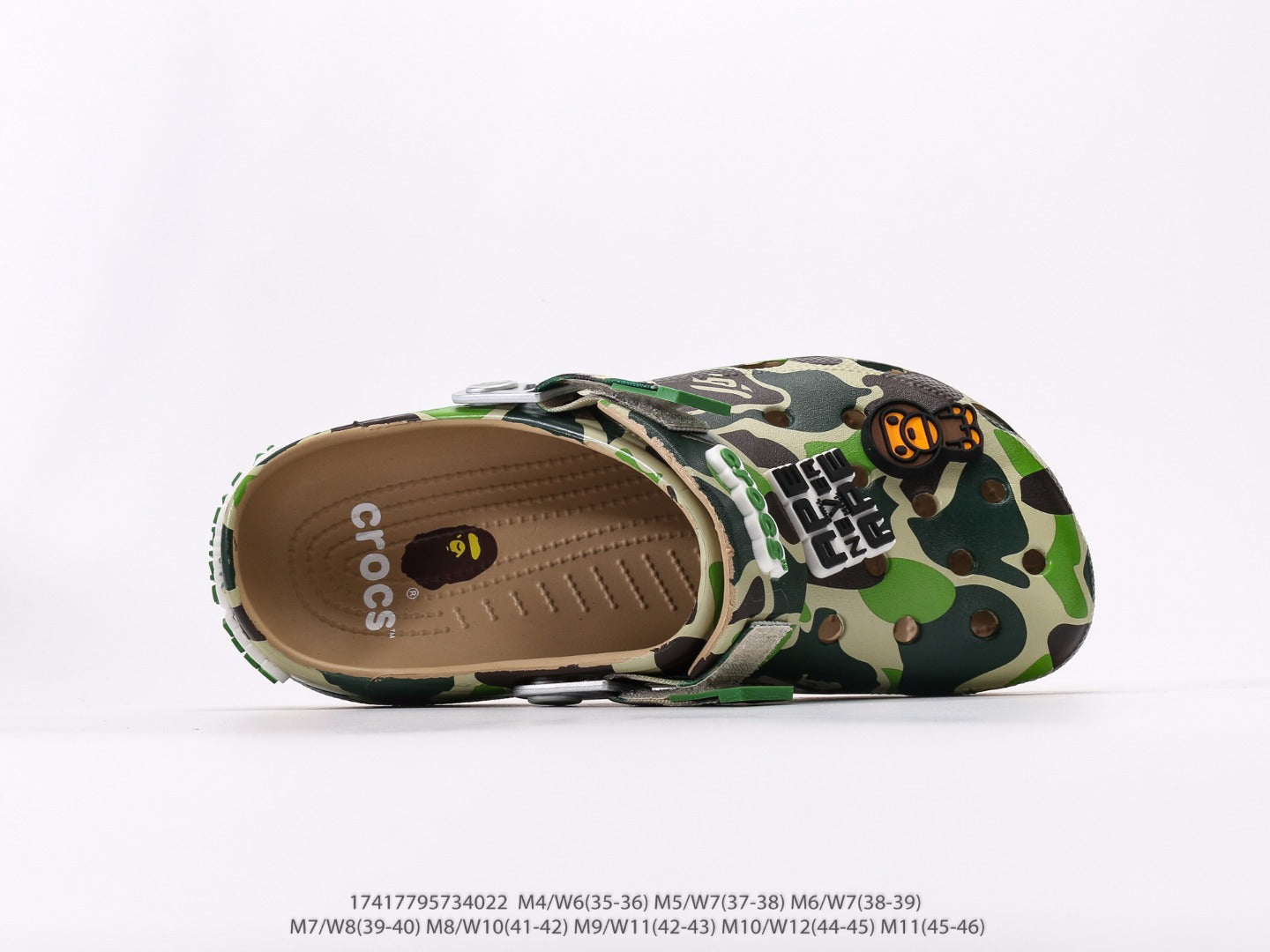 Crocs Classic Clog A Bathing Ape ABC Camo Green