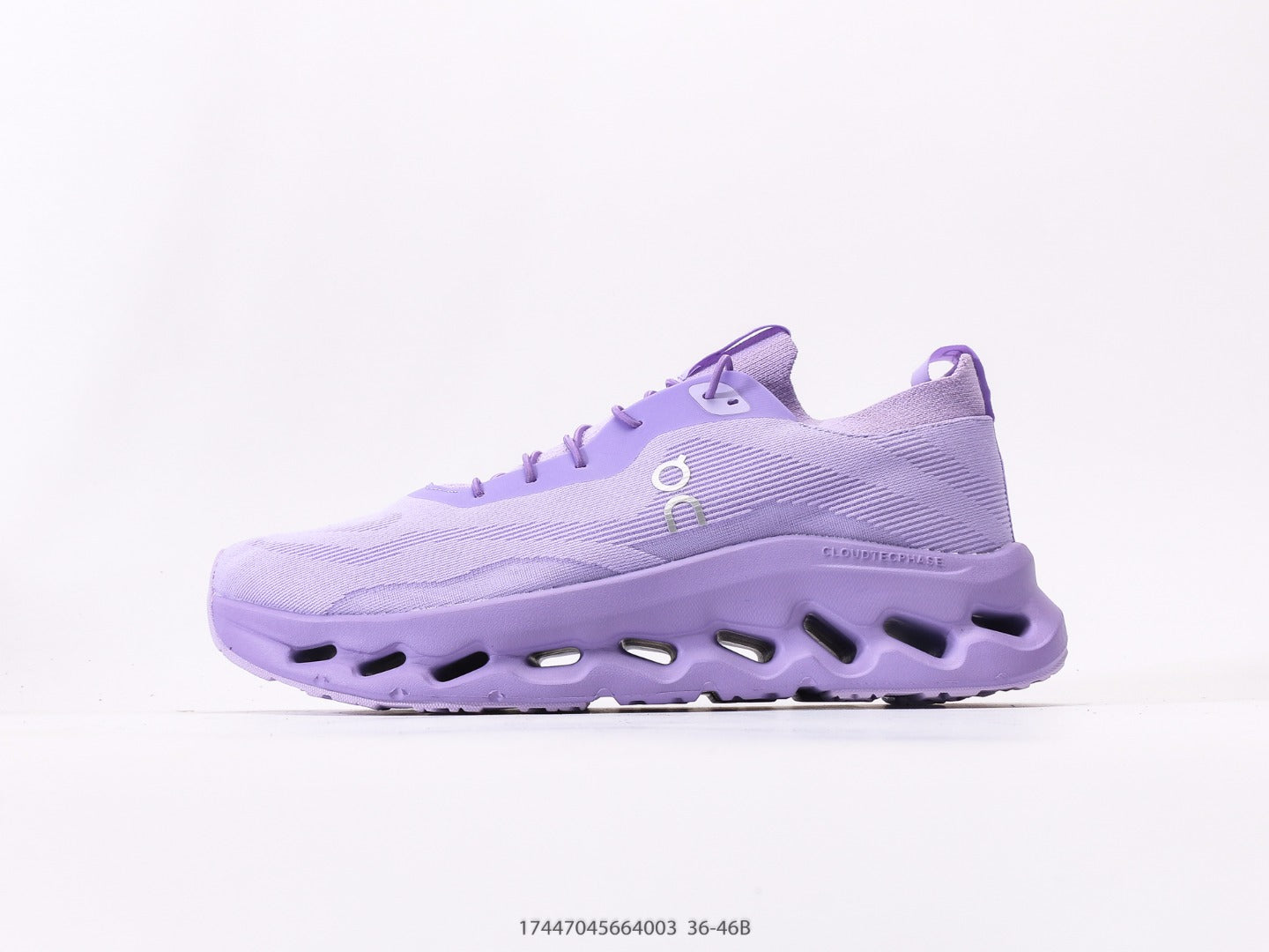 Purple athletic shoe without 
background