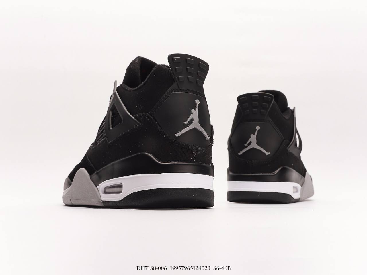 Jordan 4 Retro Black Canvas (GS)