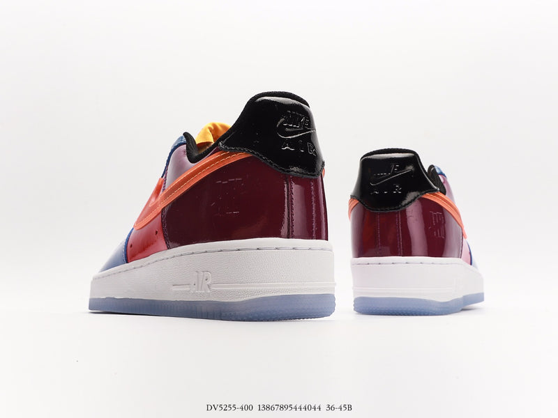 حذاء Nike Aor Force 1 Low SP متعدد براءات الاختراع باللون البرتقالي الكامل