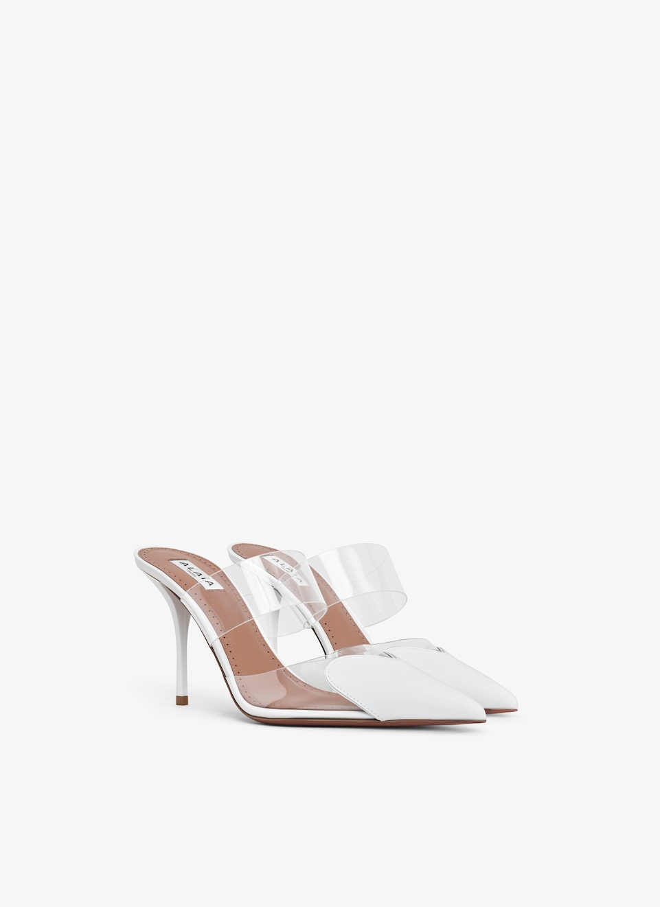 LE CŒUR MULES IN PATENT CALFSKIN