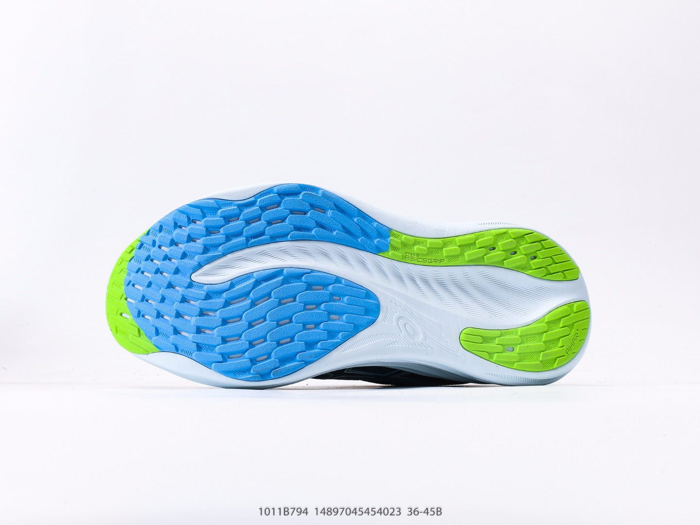 Asics Nimbus 26 blue electric lime