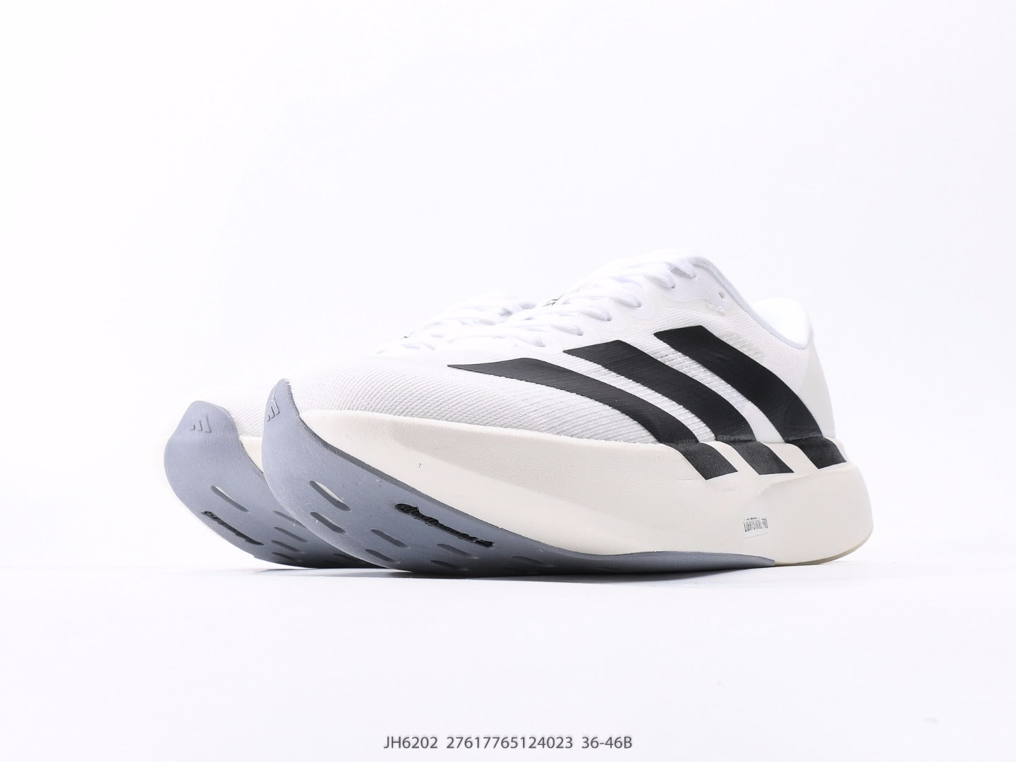 adidas Adizero Evo SL – أبيض/أسود | قوة الأداء وأناقة التصميم