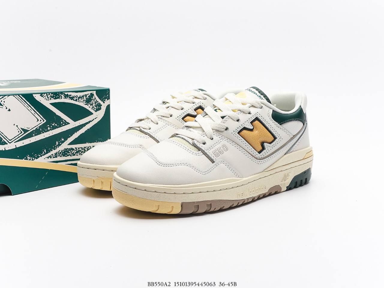 New Balance 550 Amie Leon Dore Natural Green