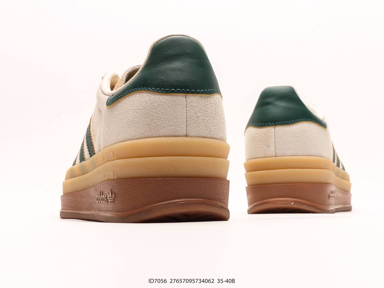 Adidas Gazelle Bold Magic Beige Collegiate Green