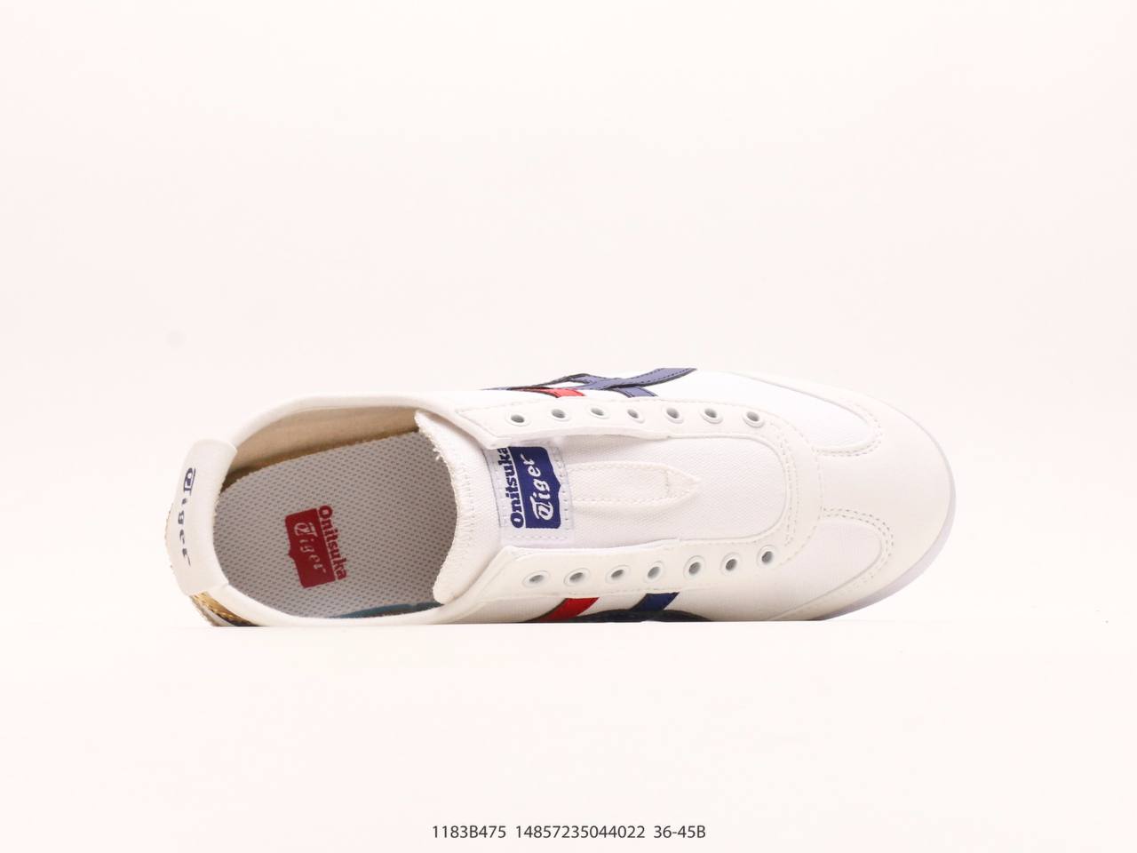 OnitsukaTiger Mexico 66  White Dark Blue Red Gold