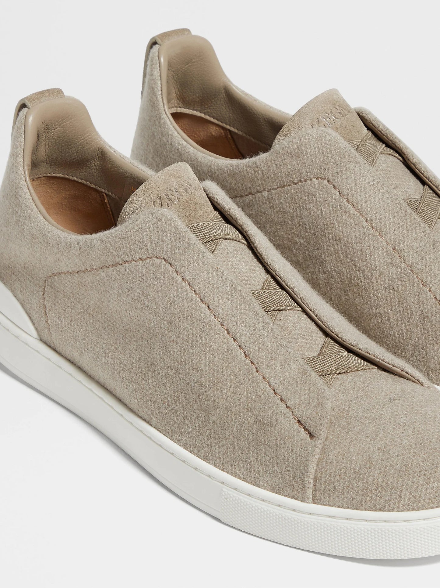 LIGHT TAUPE CASHMERE TRIPLE STITCH™ SNEAKERS